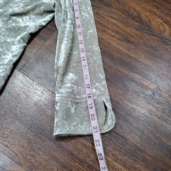 IC by Connie K Classic Lagenlook Artsey Crushed Velvet Jacket Tan Women's Small - Picture 10 of 13